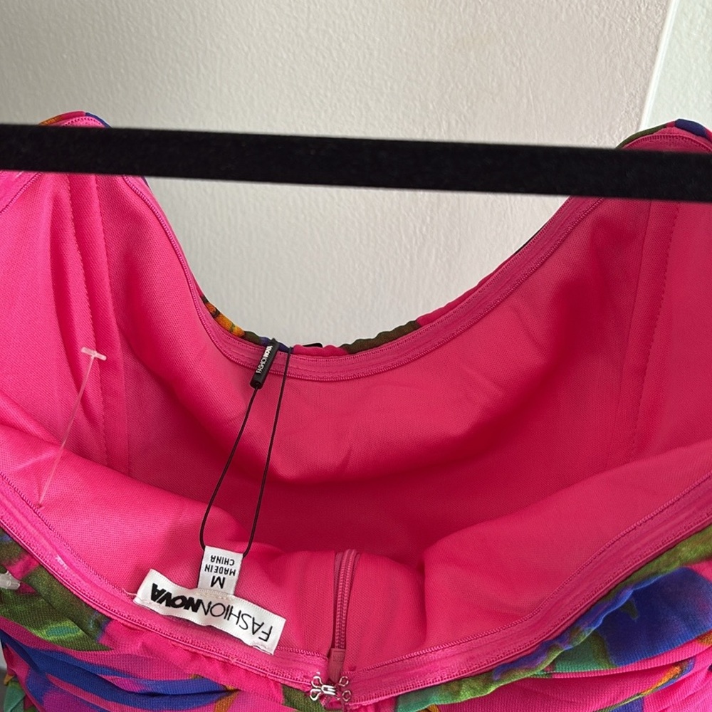 Fashion Nova Vibrant Multicolor Mini Dress - Picture 16 of 16